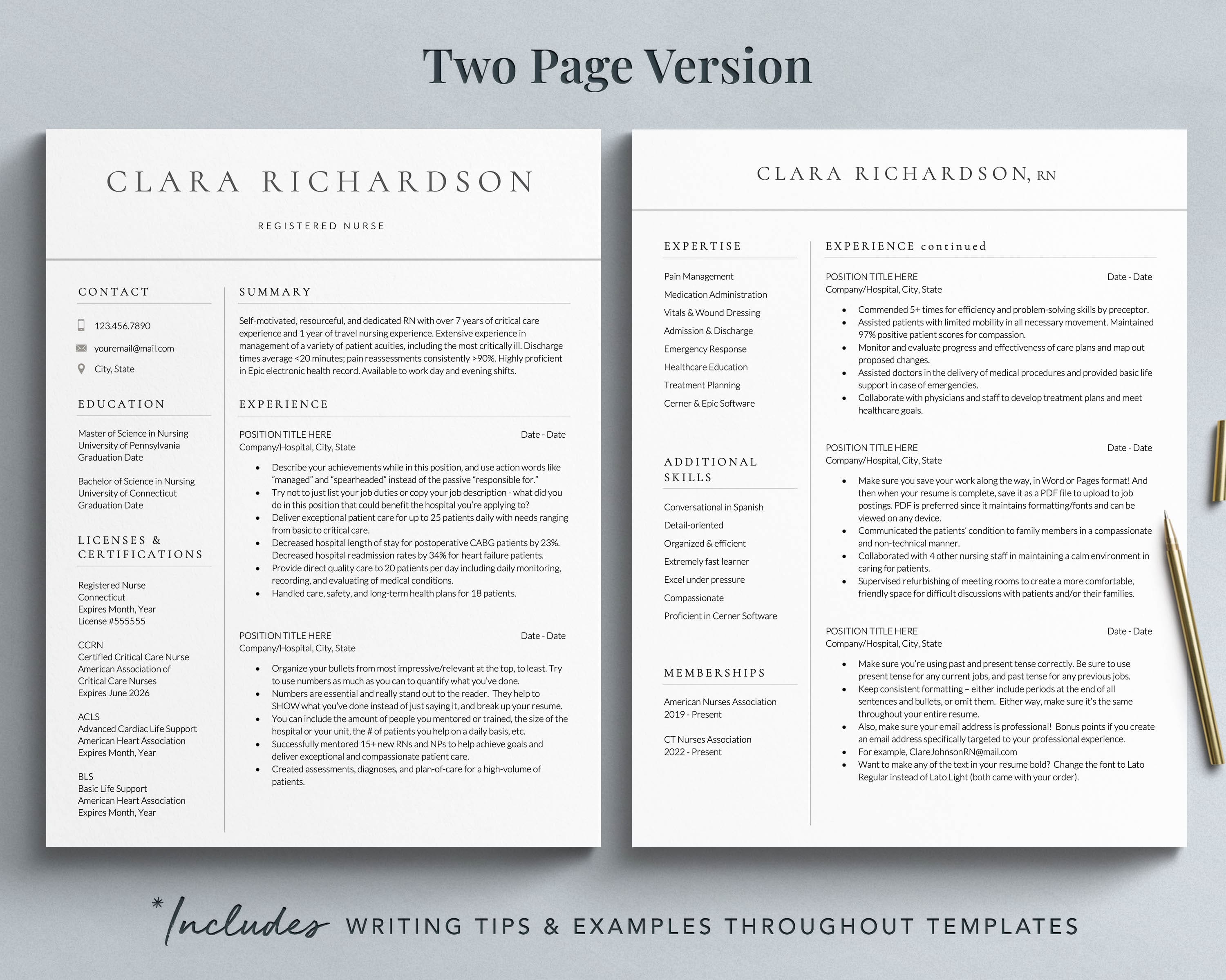 new graduate nursing resume template word google docs