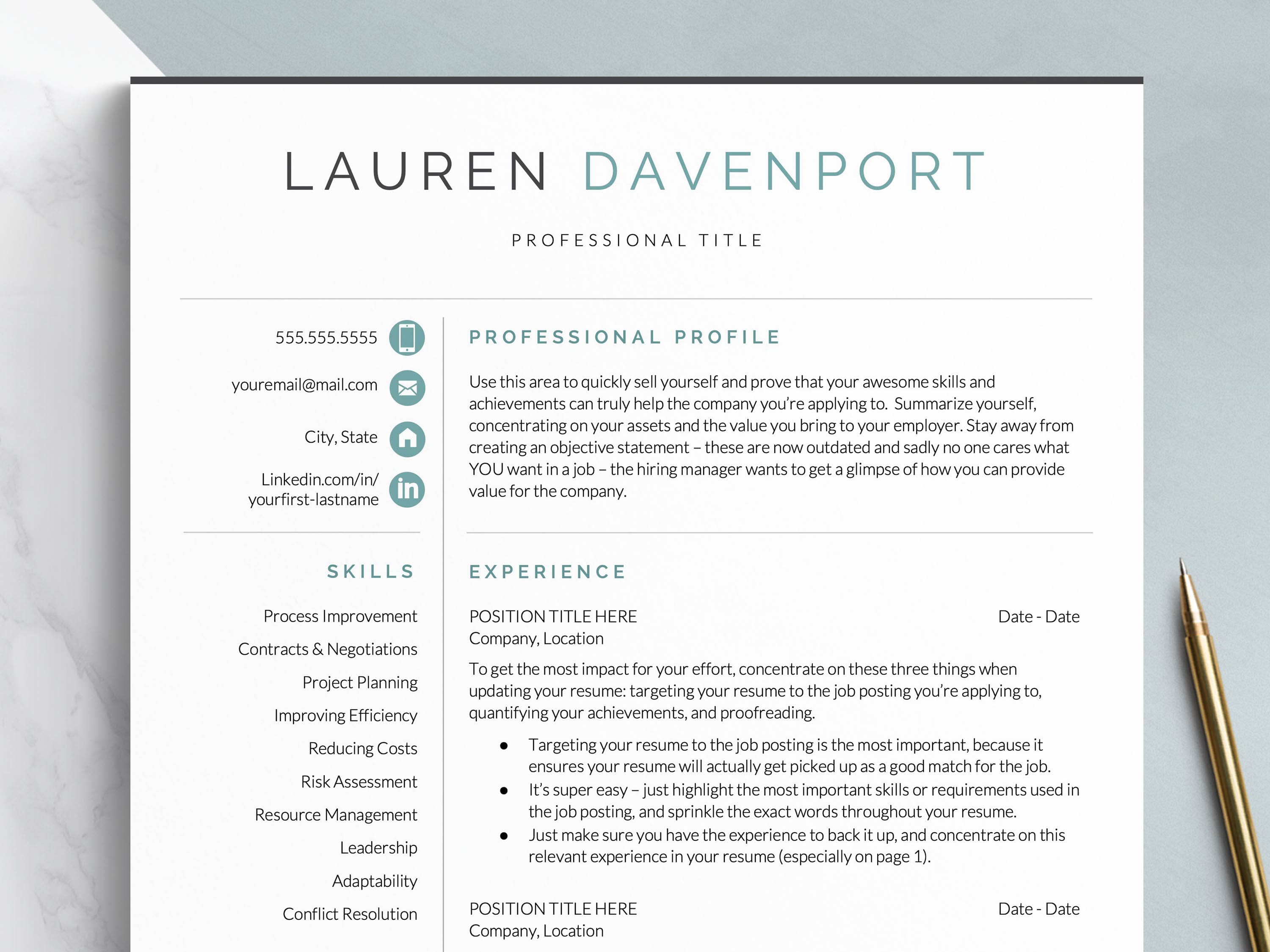 digital marketing resume template for word google docs